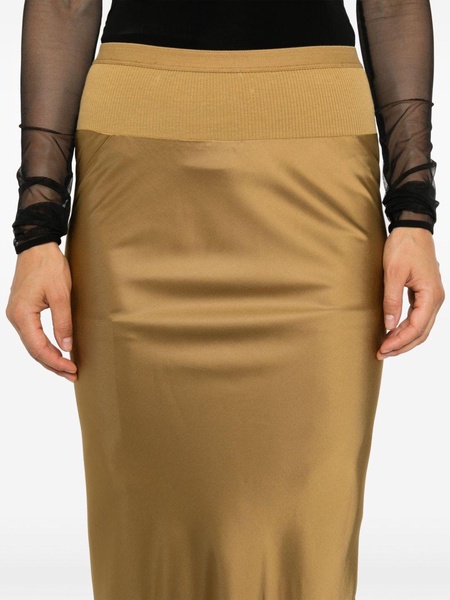 Brown Satin Skirt