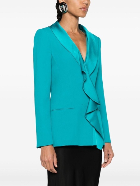 shawl-lapels double-breasted blazer