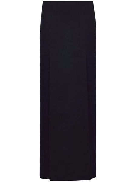 felted slit maxi skirt