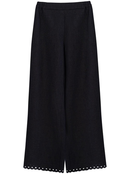 Sofia wide-leg linen trousers