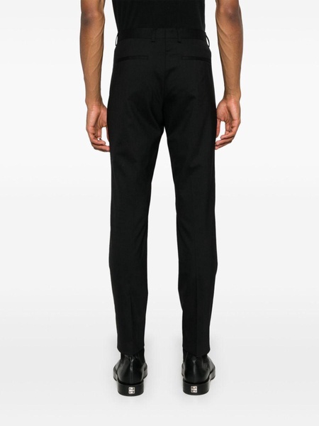 tapered wool-blend tailored trousers