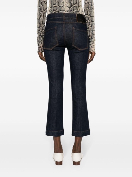 Record low-rise cropped jeans