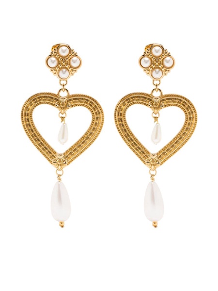 heart-shaped clip-on earrings