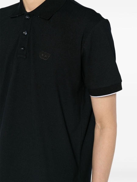 logo-appliqué piqué polo shirt