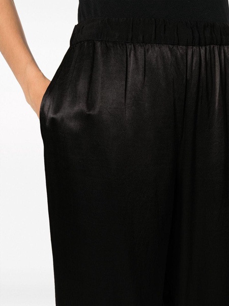 Fez satin tapered trousers