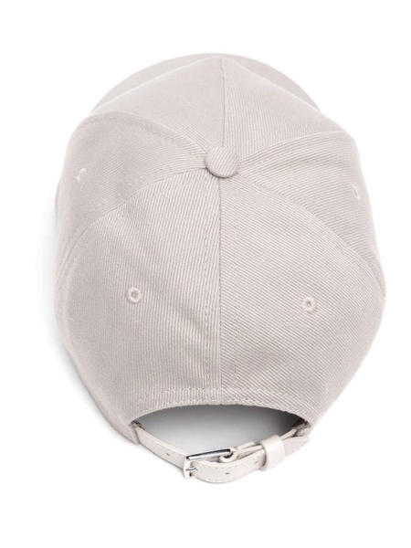 logo-embossed cotton cap