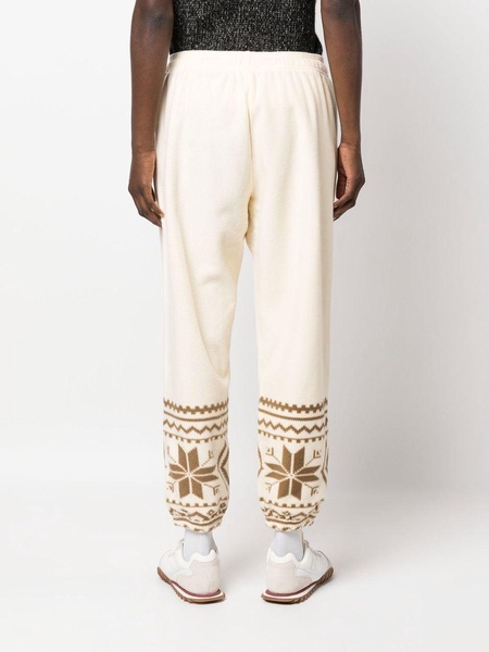 fair isle print fleece sweatpants