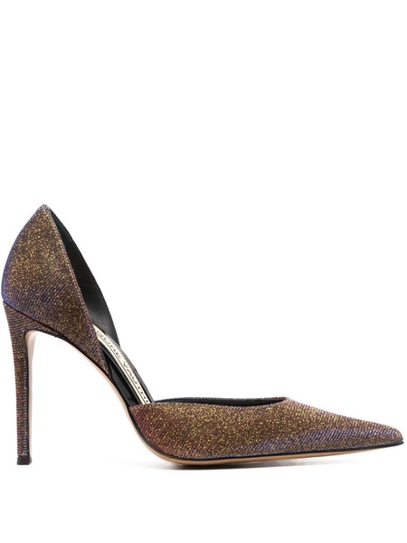 glitter-detail stiletto pumps