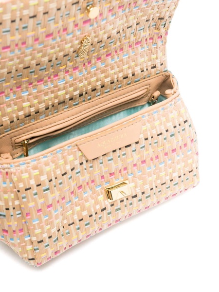 mini Twist raffia clutch bag