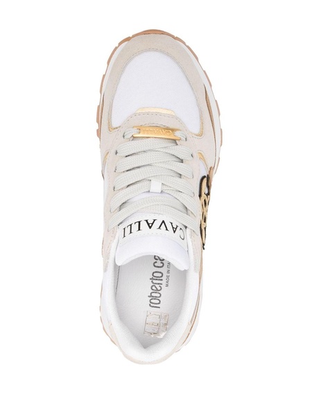 panelled low-top sneakers