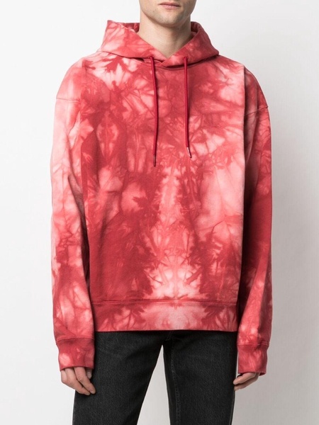 tie dye-print hoodie