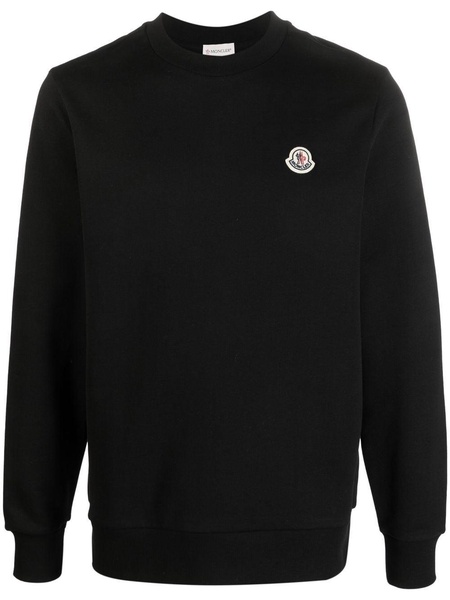 logo-patch cotton sweatshirt