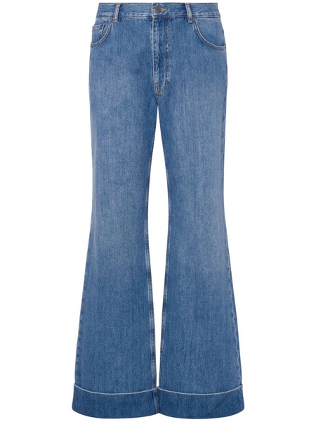 mid-rise bootcut jeans