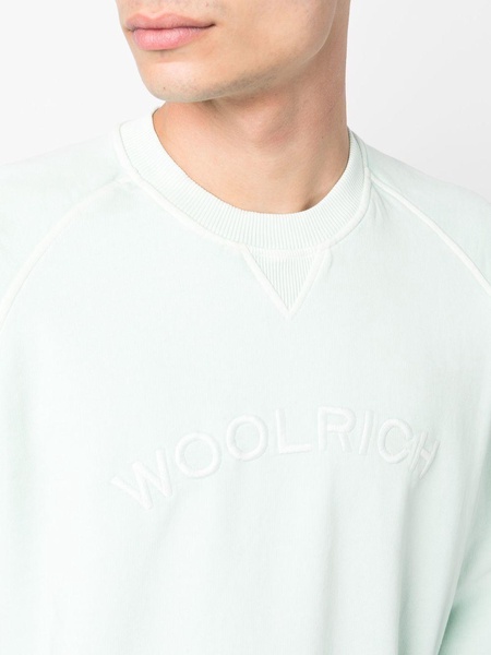 logo-embroidered crew-neck sweatshirt