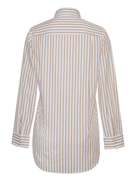 striped cotton-poplin shirt