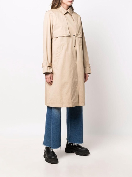 button-up trench coat