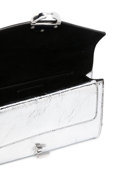 Yza metallic clutch bag