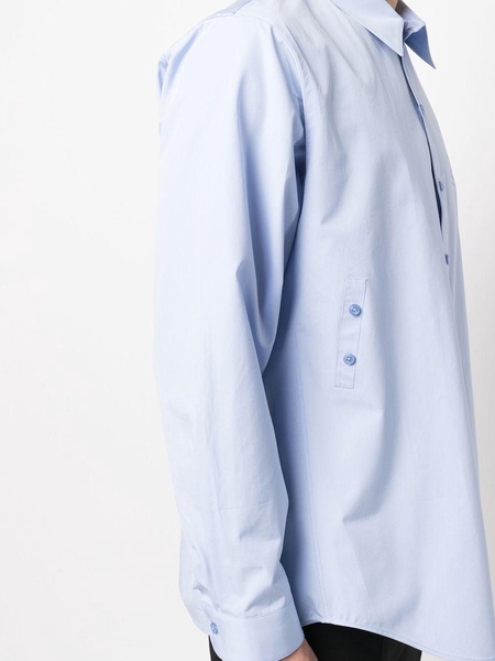 button detail long sleeve shirt