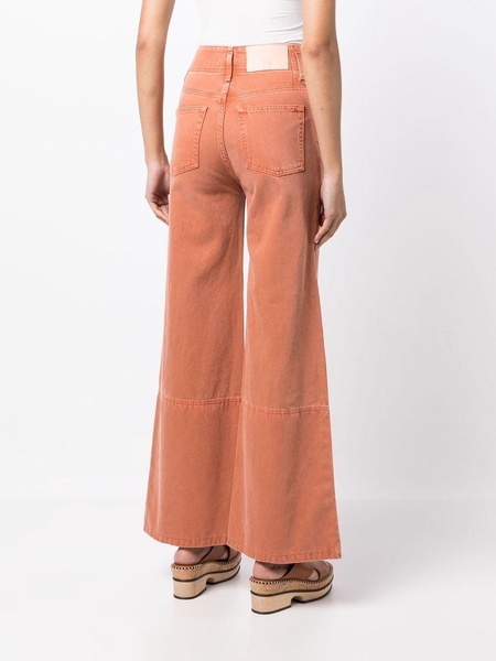 high-rise wide-leg jeans