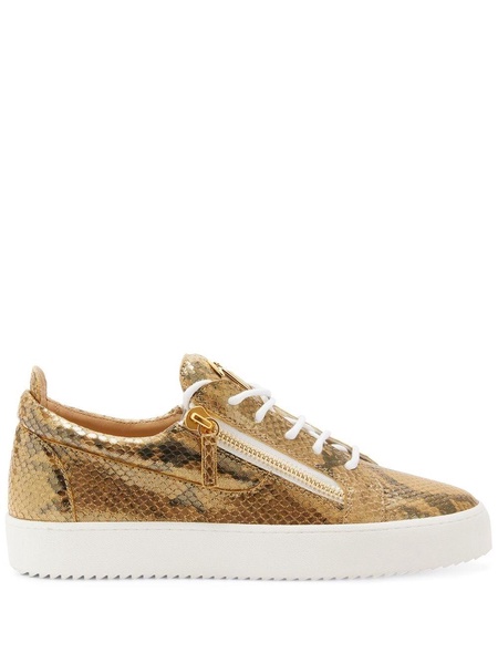 Frankie snakeskin-effect sneakers