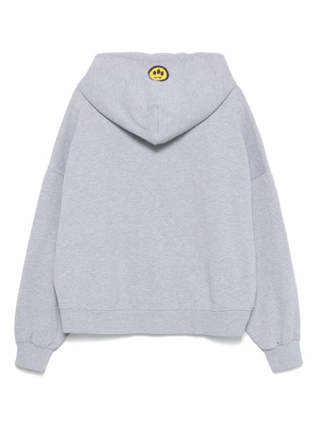 logo-print zip-up hoodie