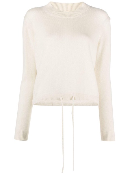 cashmere drawstring-hem jumper