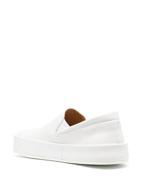 slip-on leather sneakers