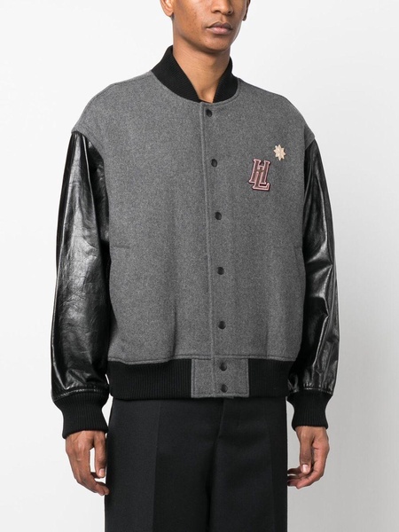 logo varsity bomber jacket