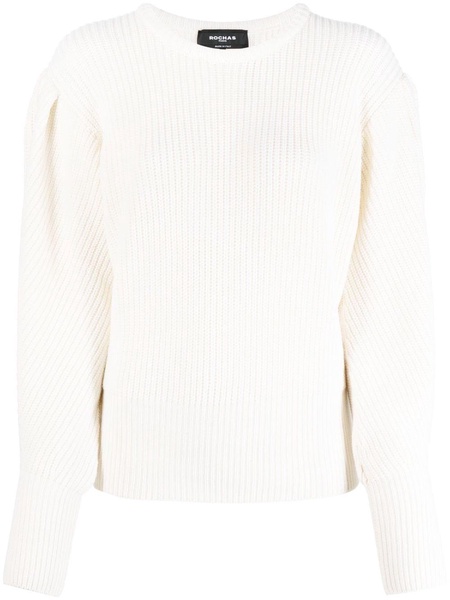 chunky ribbed-knit jumper