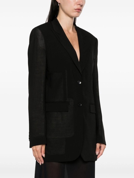 wool single-breasted blazer