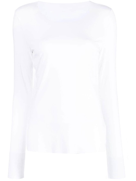 crew neck long-sleeved jumper