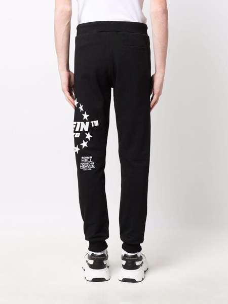 logo drawstring track pants