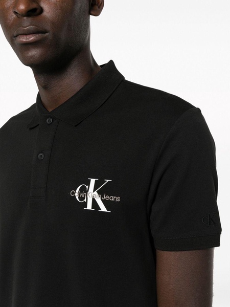 logo-print cotton polo shirt 