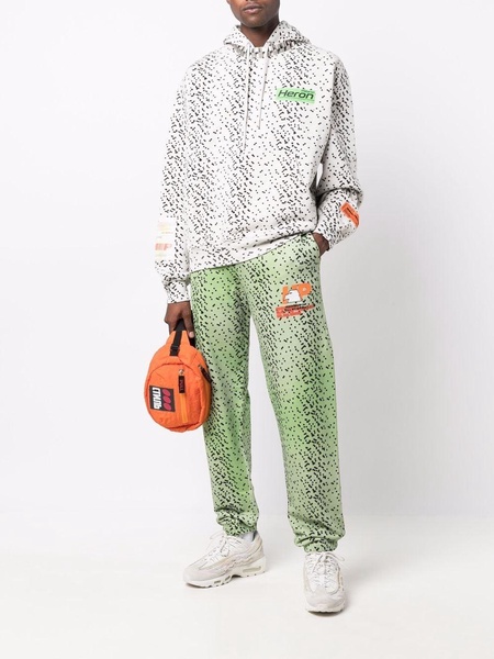 abstract-spot track pants