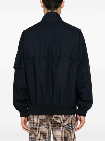 zip-details cotton bomber jacket