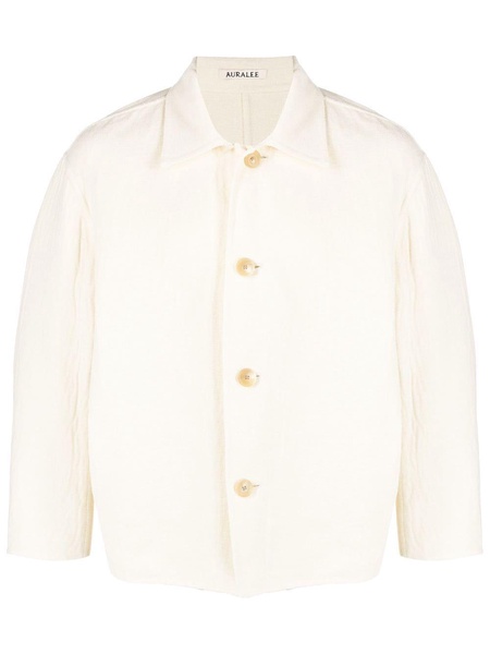 cotton-wool classic shirt jacket