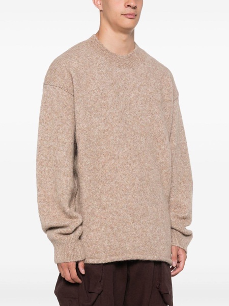 Le Pull sweater in alpaca blend with logo