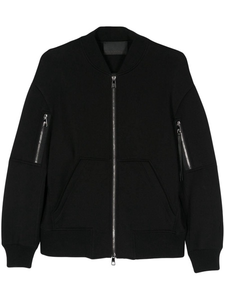 Minimal jersey bomber jacket