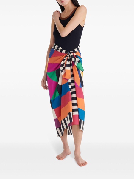 Miroir geometric-print sarong