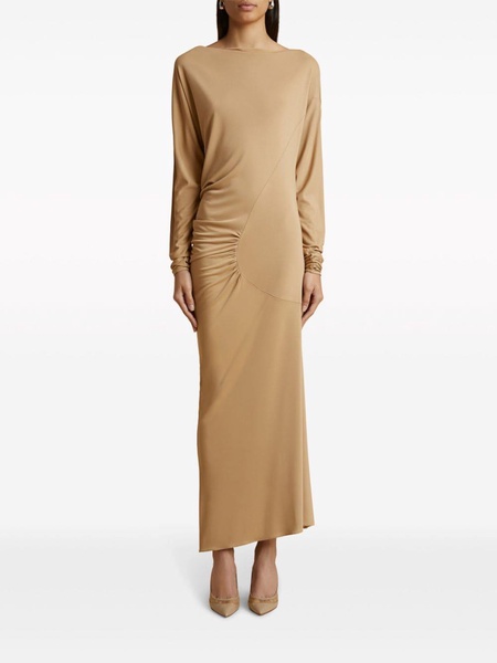 The Oron ruched maxi dress