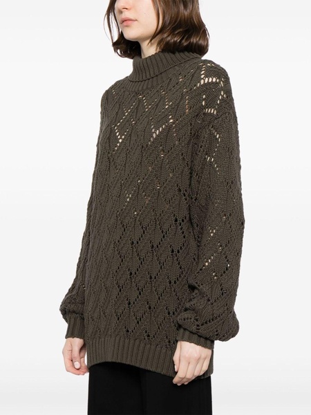 Suki Clementine open-knit sweater