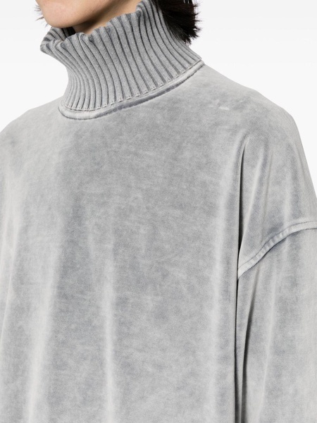 roll-neck drop-shoulder jumper 