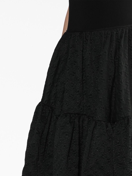 Sarina asymmetric voluminous tiered skirt