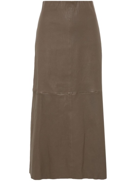 Simoas leather maxi skirt