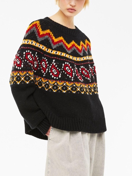 Antarctic Circle intarsia-knit jumper