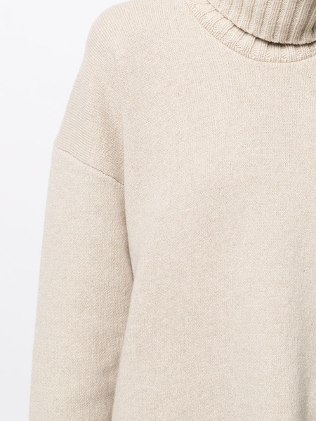 oversized turtleneck double-faced jumper