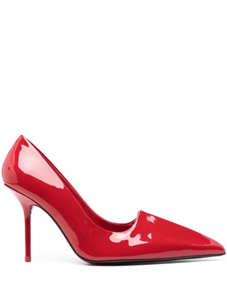 100mm patent leather pumps