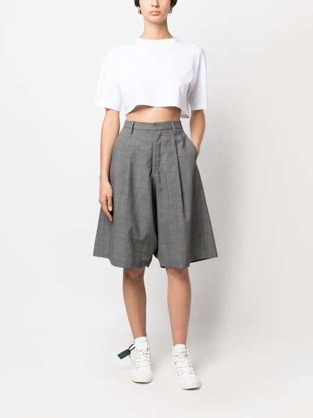 tailored knee-length shorts