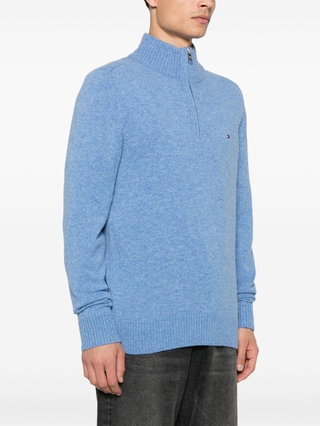 wool half-zip sweater