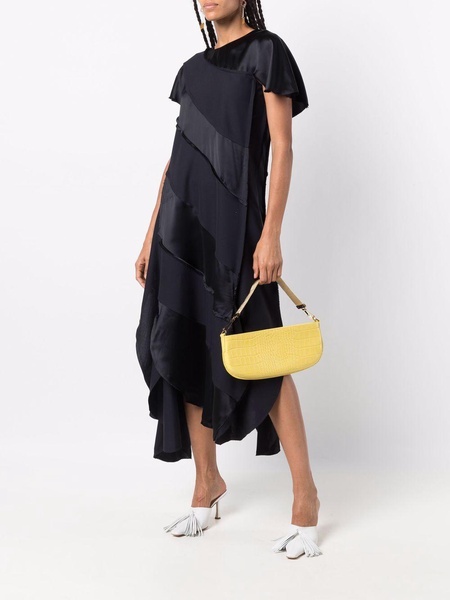 asymmetric panelled dress